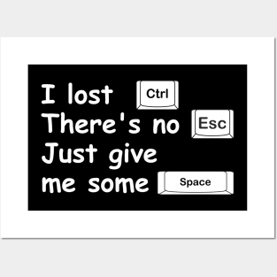 I lost Ctrl, there's no Esc, just give me some Space. Posters and Art